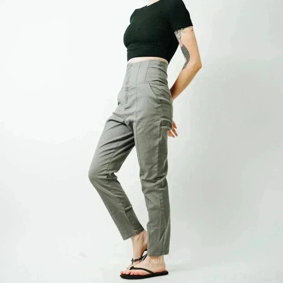 ASOS High Rise Elastic Waist Pants - Picture 3 of 9